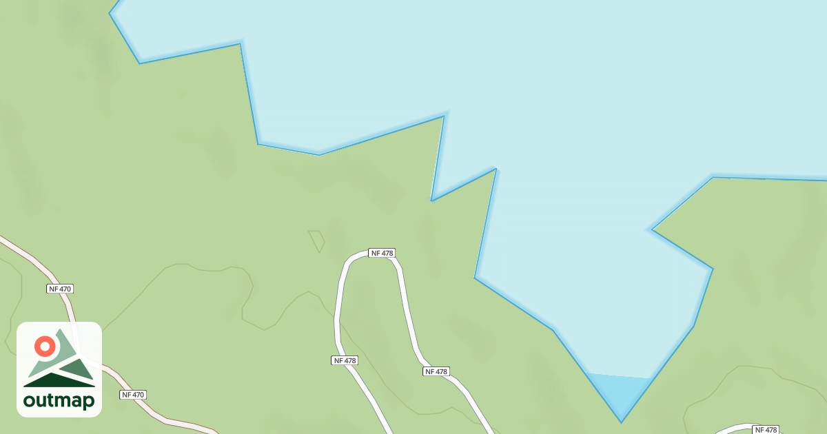 Map of CRANE PRAIRIE C.G