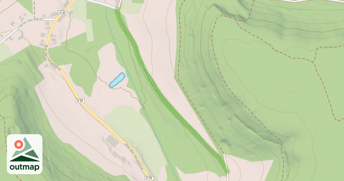 Map of Chemin dit Rue Neuve