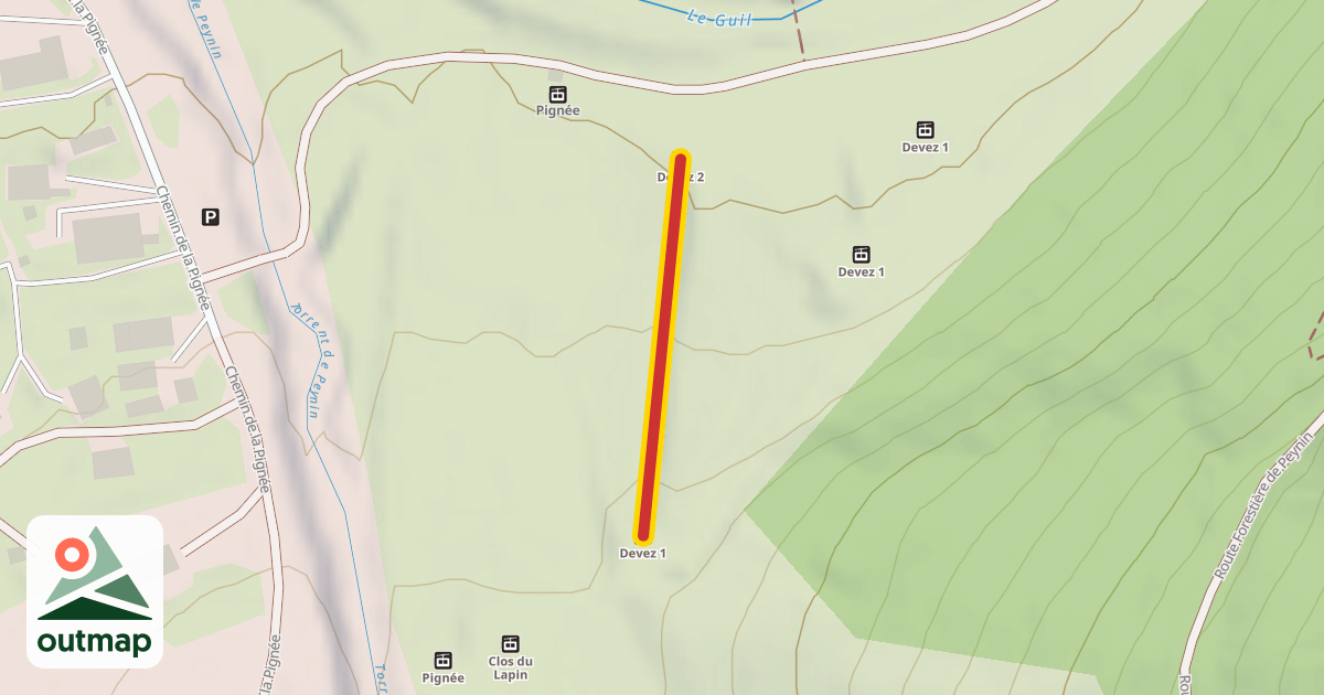 Map of Devez 2