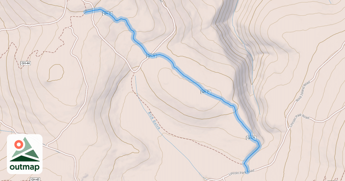 Map of Golden Rule Trail