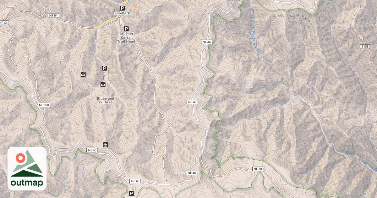 Map of USFS Motor Vehicle Use Map Trails 18105