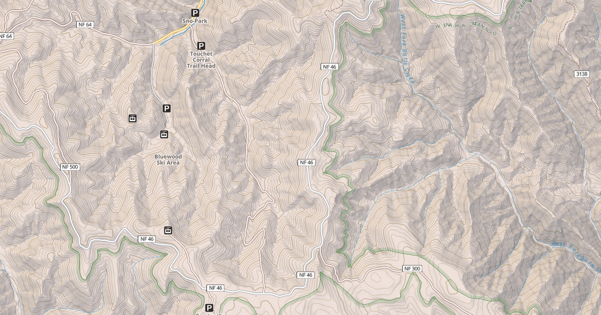 Map preview of USFS Motor Vehicle Use Map Trails 18105