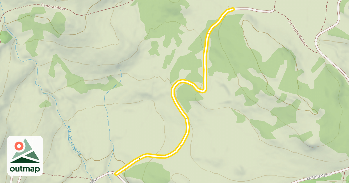 Map of La Petite Calme