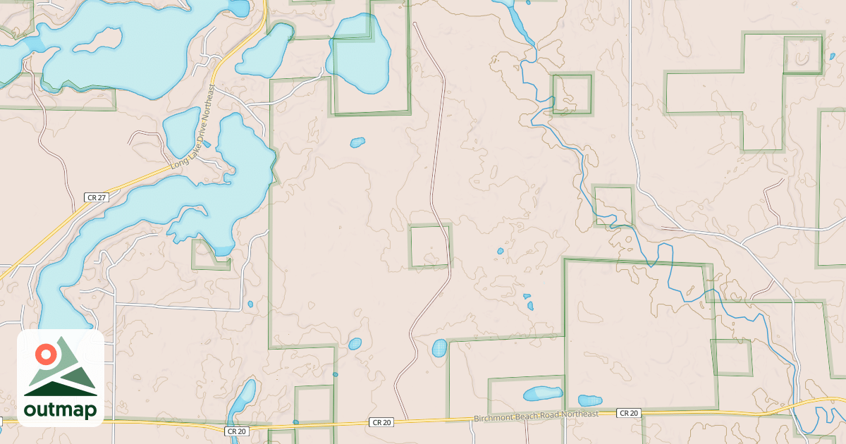 Map of MEADOW LAKE ROAD NORTHEAST