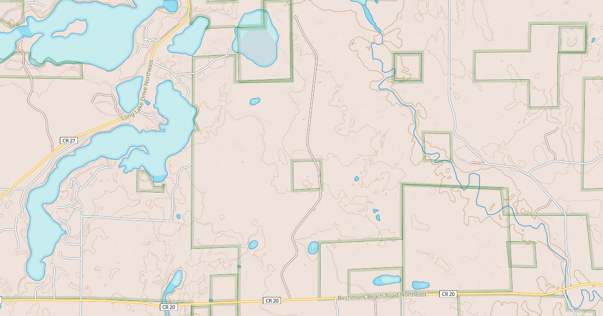Map preview of MEADOW LAKE ROAD NORTHEAST