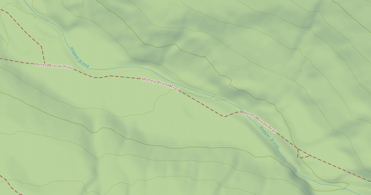 Map preview of Money Brook Trail
