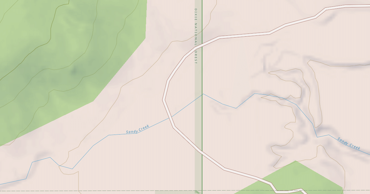 Map preview of USFS National Forest System Roads {707CFBCF-1D19-4CC3-A71E-E25183B7F10A}