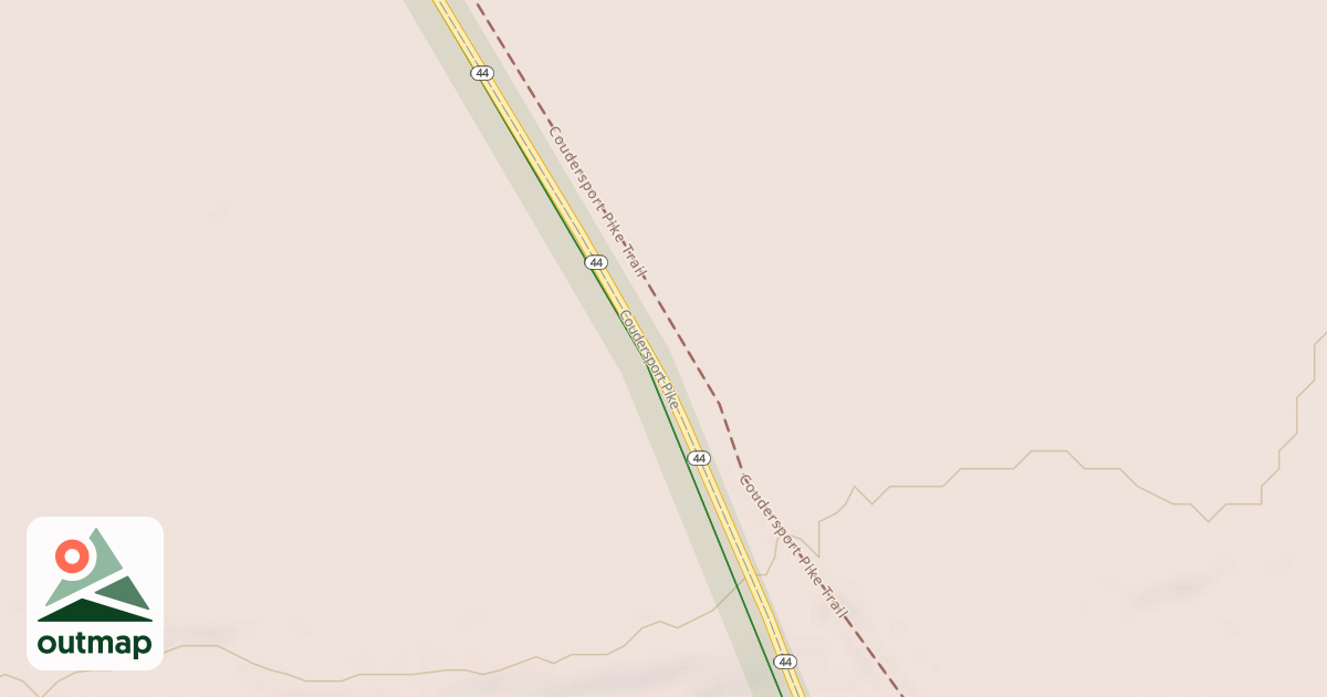 Map of Coudy Pike Snowmobile Trails