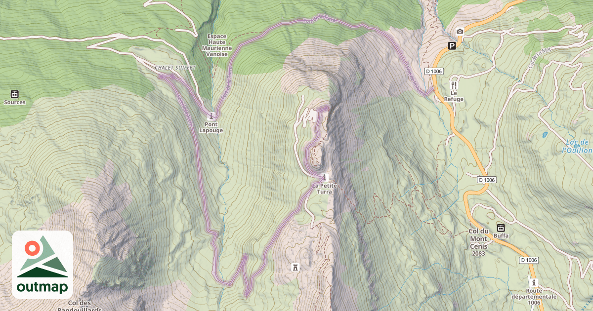 Map of Fort de la Turra