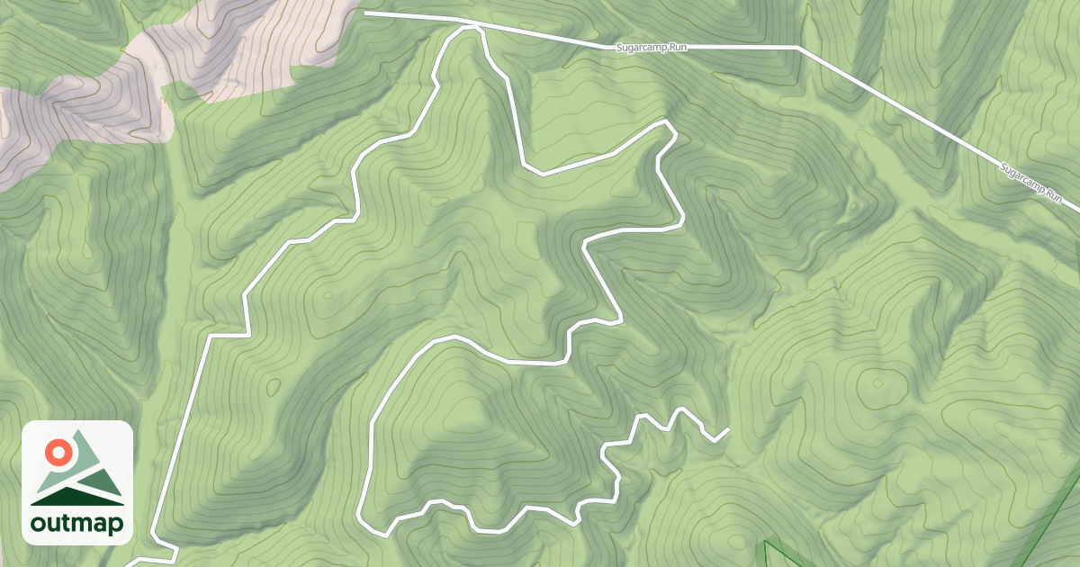 Map of GOODWIN RUN - A