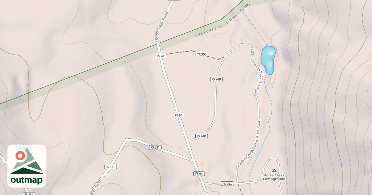 Map of HORSE CR.PICNIC AREA