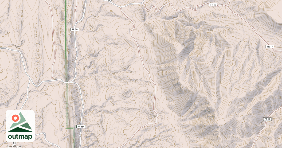 Map of USFS Motor Vehicle Use Map Roads {C649E7B3-A4E2-462A-8656-D712C8D45740}