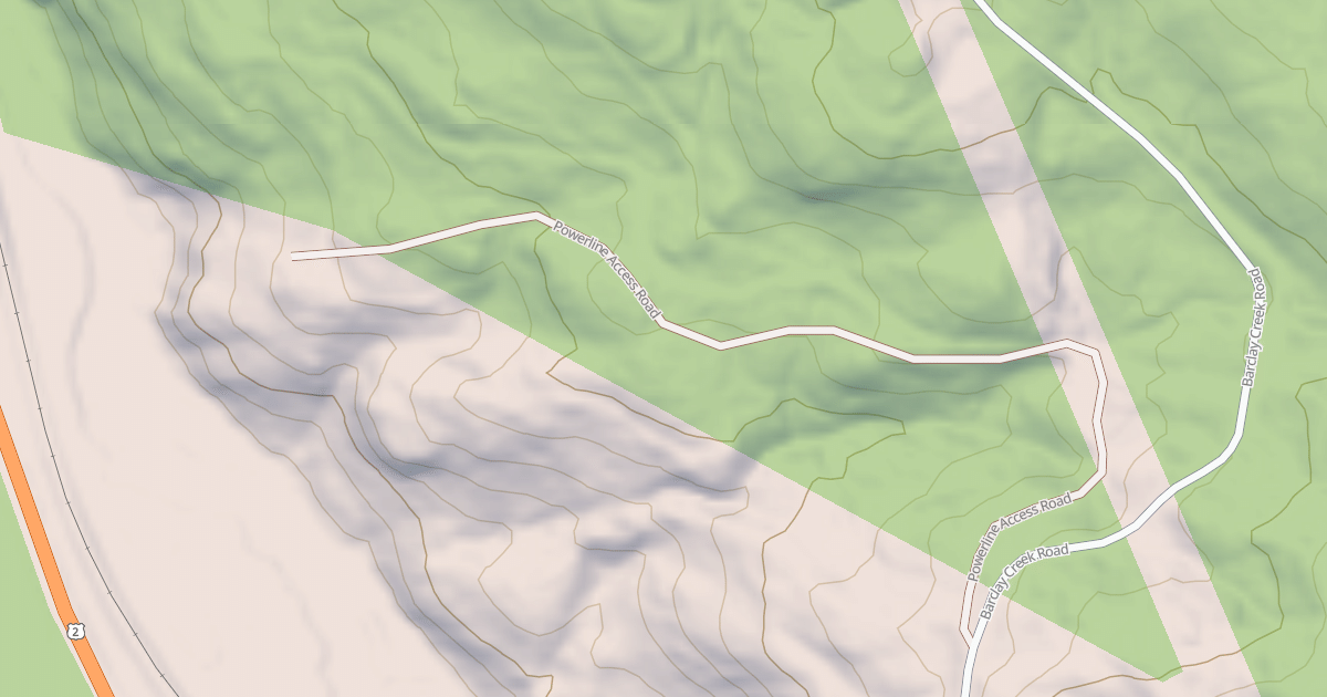 Map preview of POWERLINE ACCESS