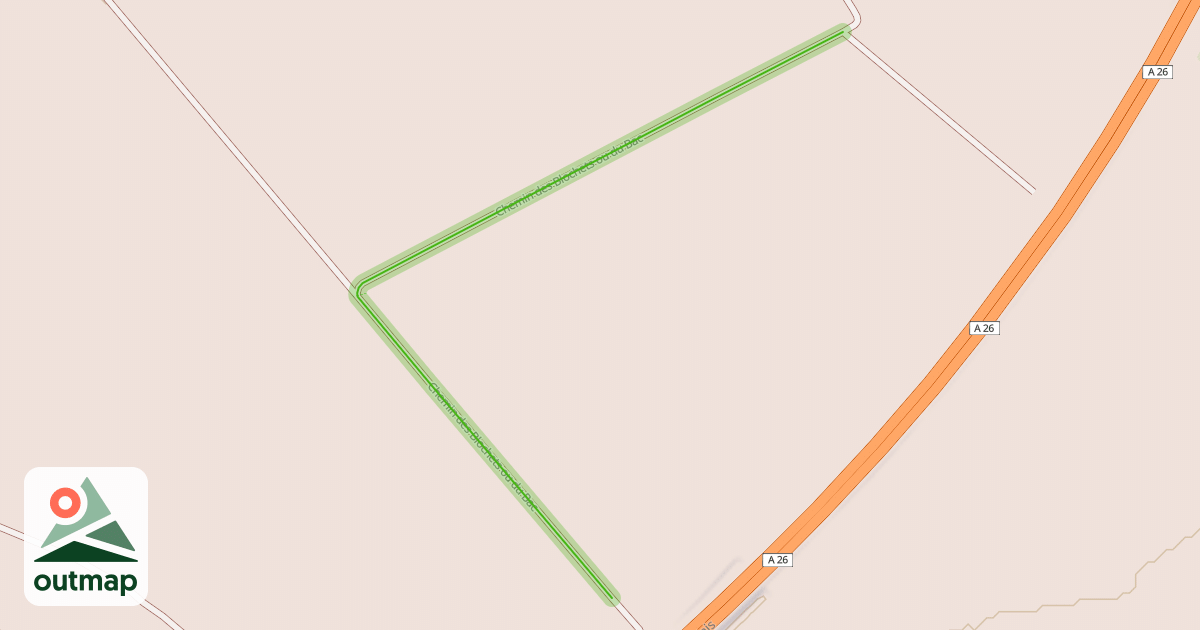 Map of Chemin des Blochets ou du Bac