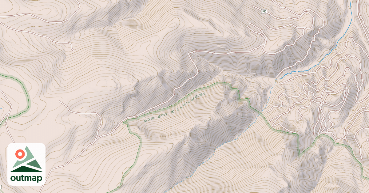 Map of SOUTH FORK BURNT RIVER ROAD