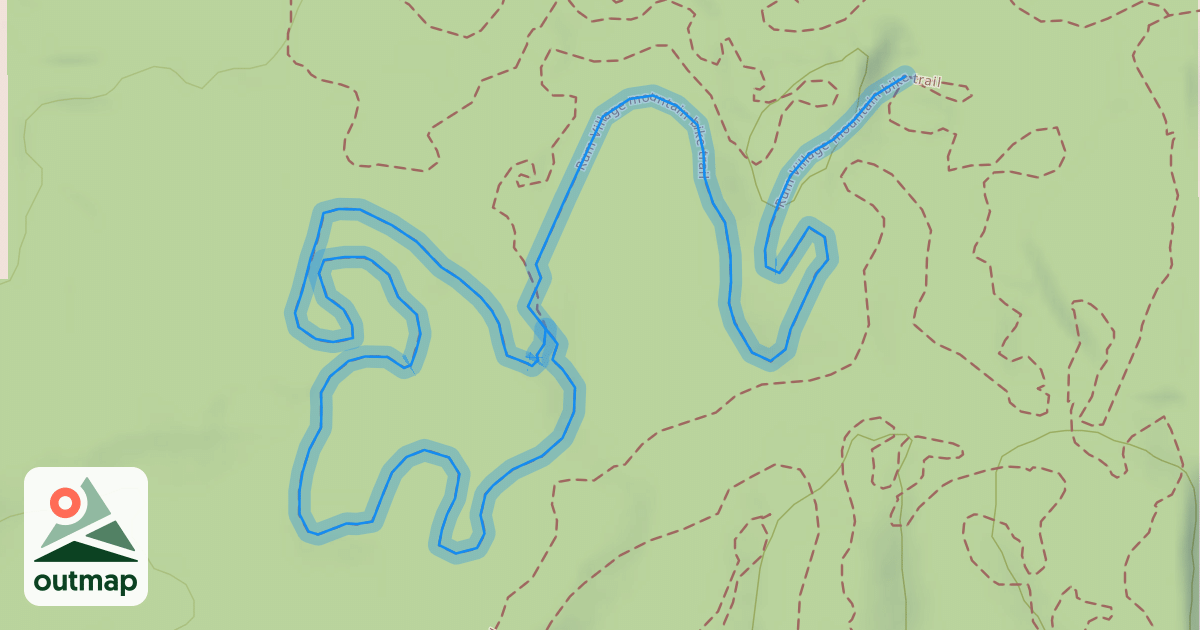 Map of Rum Village mountain bike trail