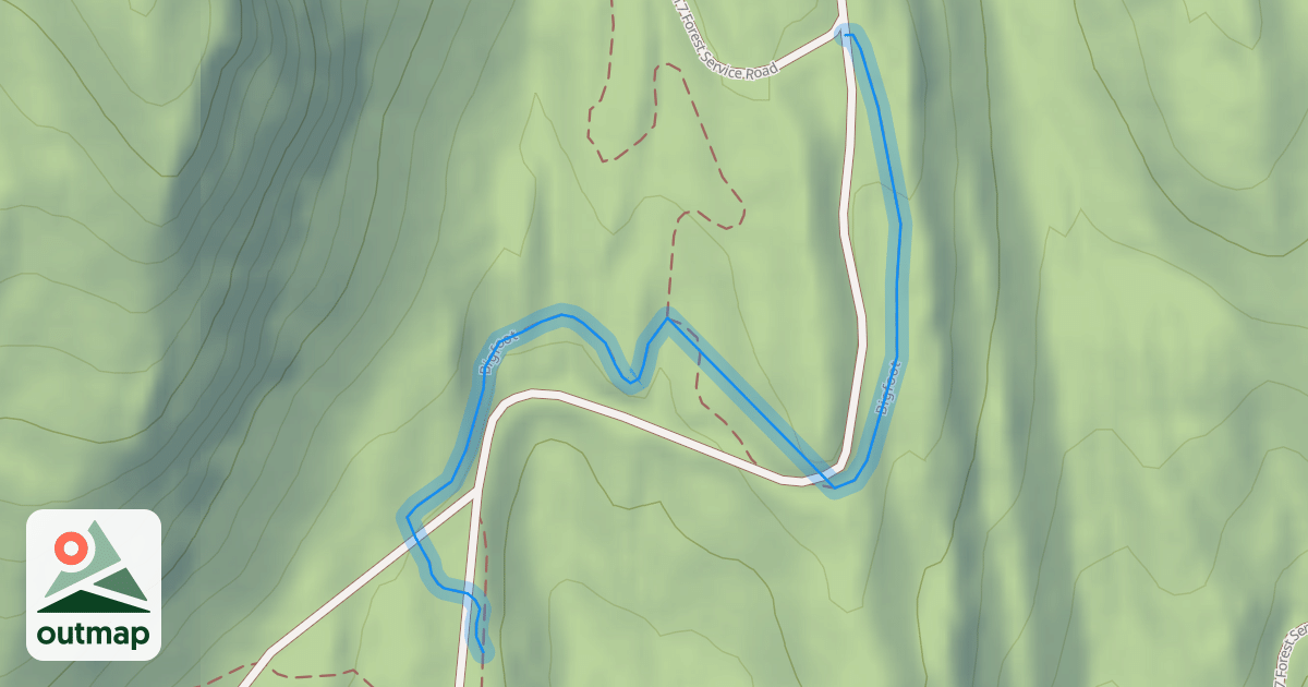 Map of Bigfoot