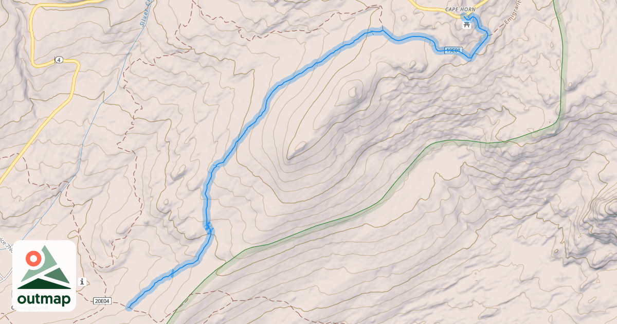 Map of Cape Horn Trail