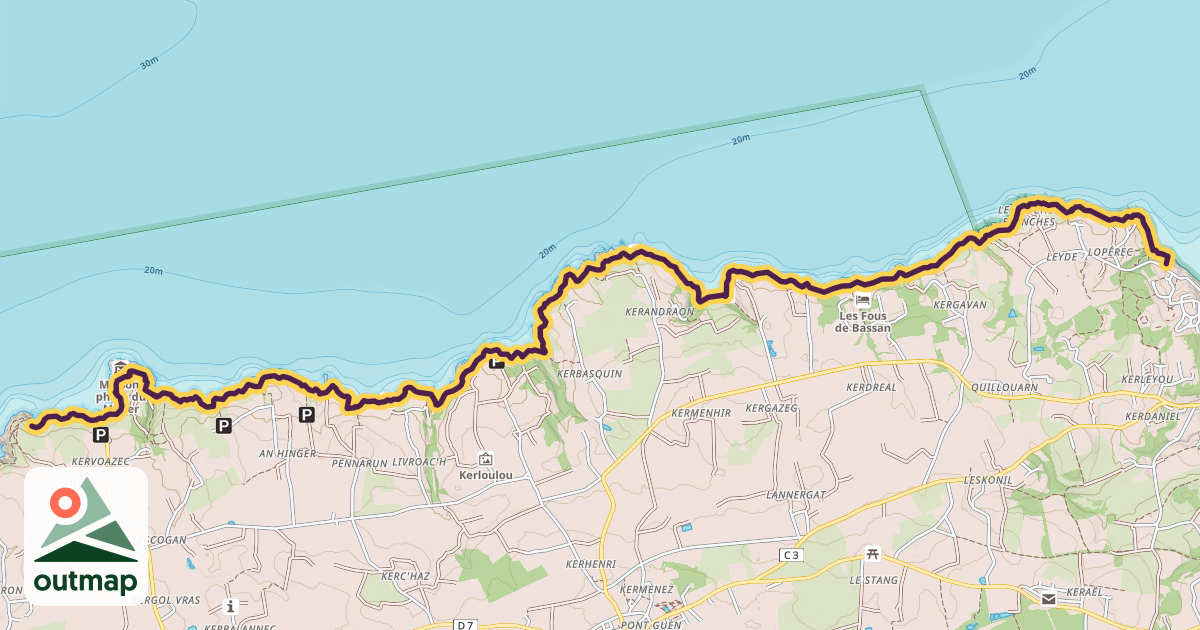 Map of Sentier Côtier