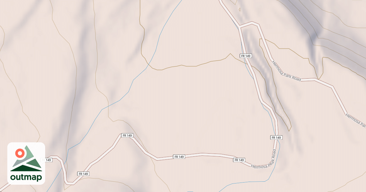 Map of HERMOSA PEAK