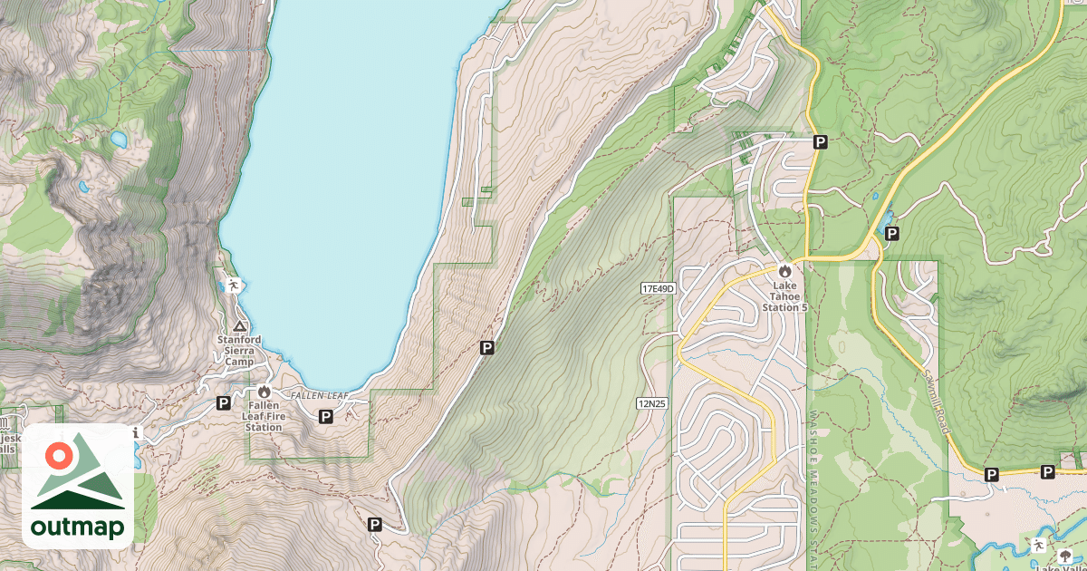 Map of ANGORA RIDGE ROAD