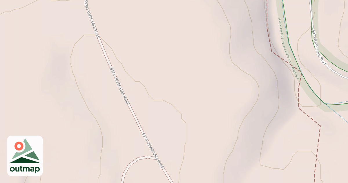 Map of BADIN LAKE GROUP CAMP