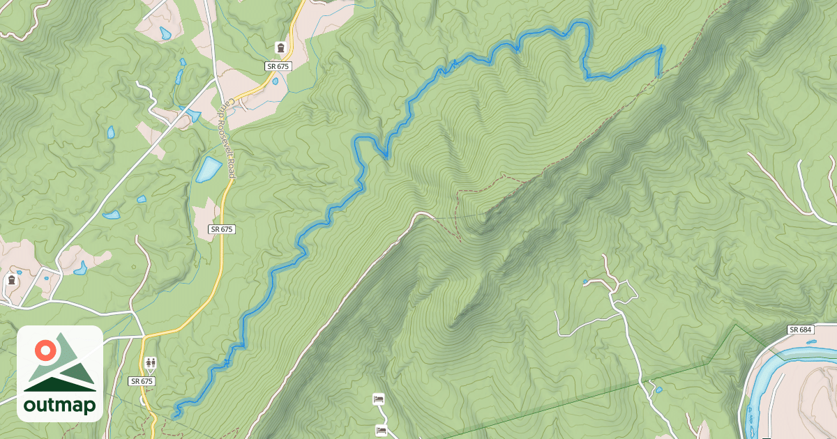 Map of Stephens Trail