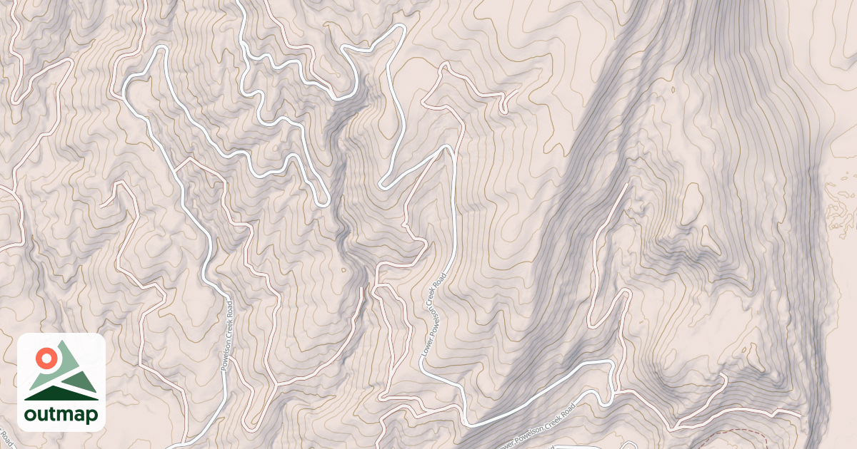 Map of EAST FORK POWELSON
