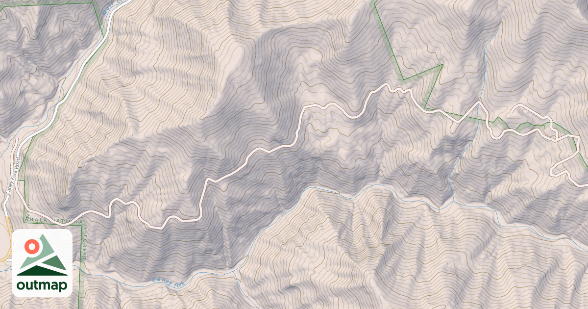 Map of PINEY MTN FLATS