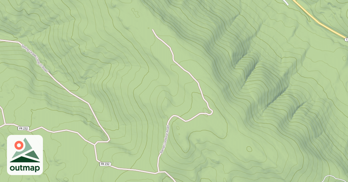 Map of BARRET LOOKOUT