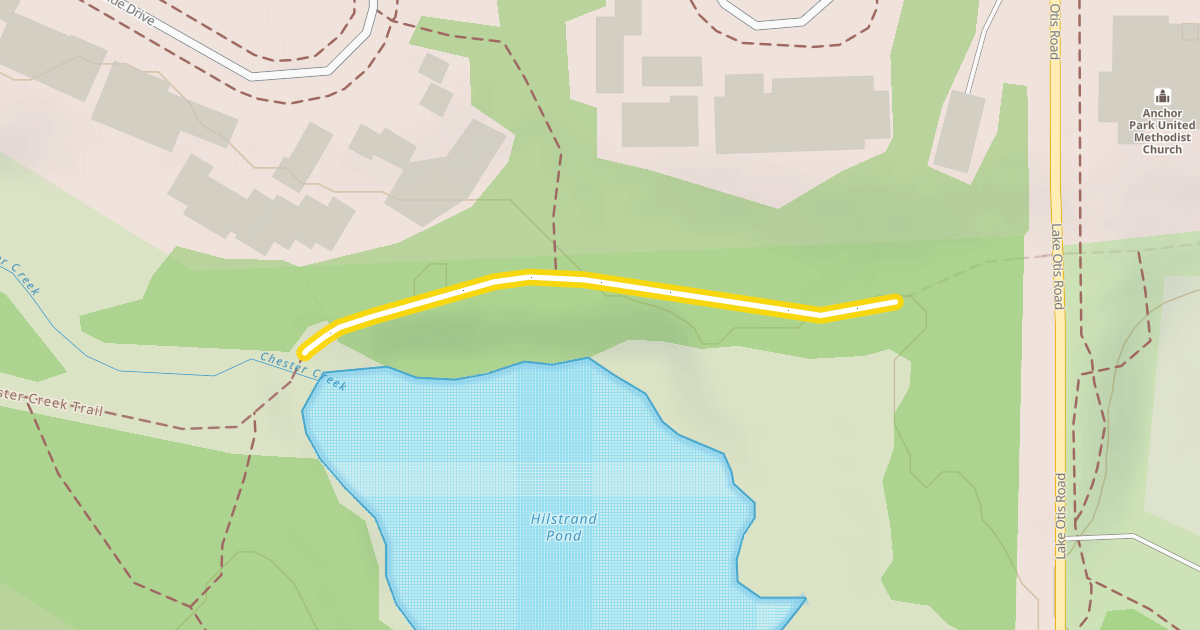 Map preview of Chester Creek Trail
