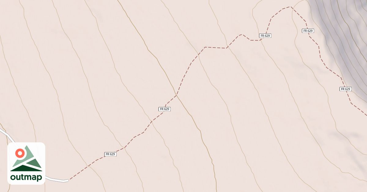 Map of Eagle Peak
