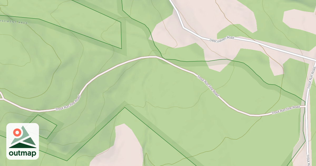 Map of TROUT RUN