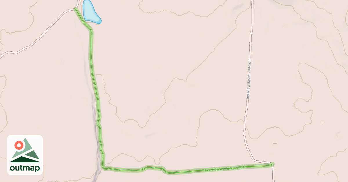 Map of Indian Service Rd. - BIA 4009