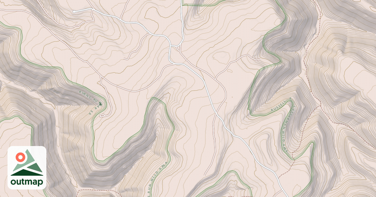 Map of Beech Creek Snowmobile Trails