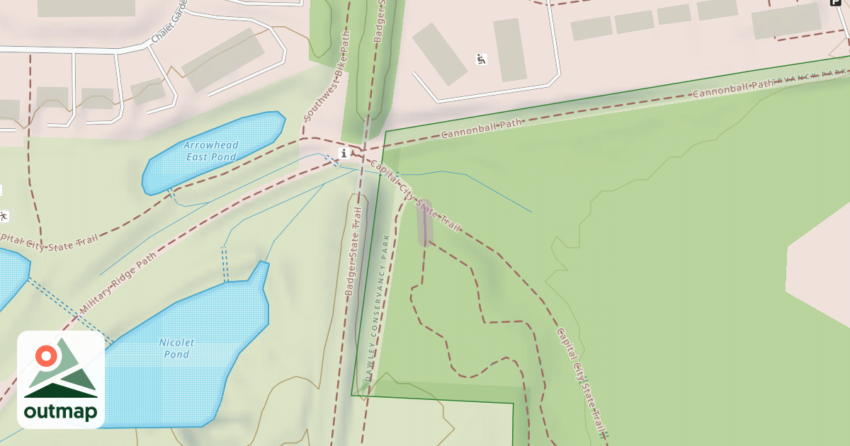 Map of Seminole Mountain Bike Trail