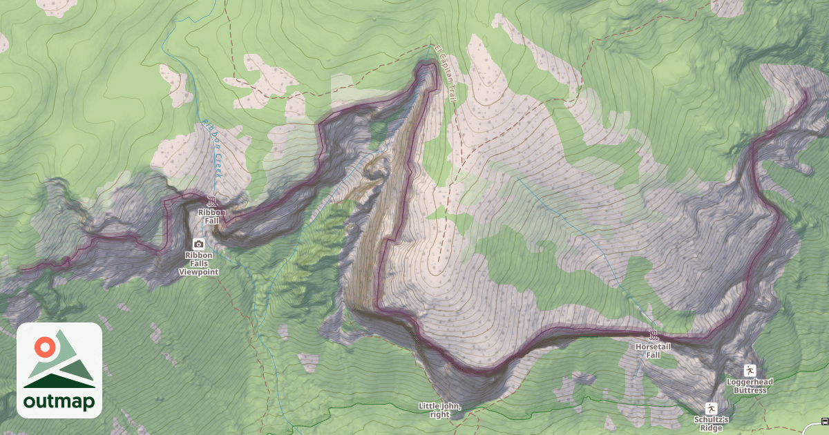 Map of Climbing Crag