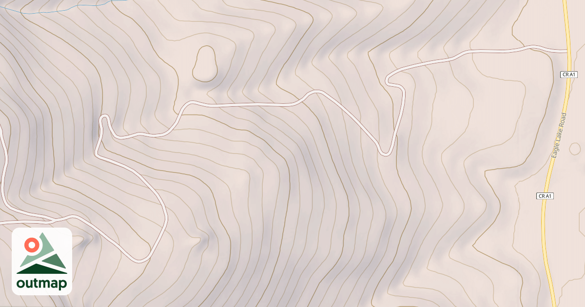 Map of ANTELOPE MTN EAST