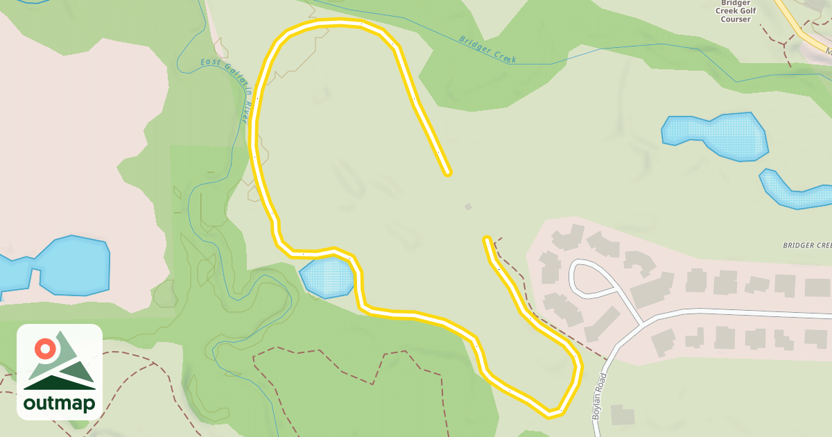 Map of Bridger Creek Golf Course Lower Loops