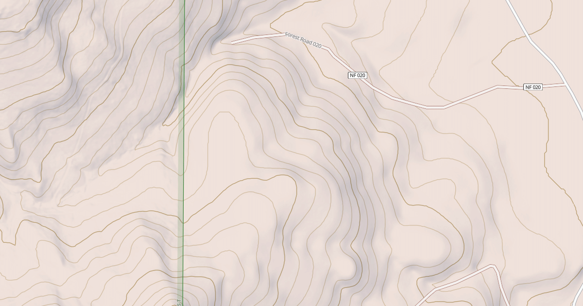 Map preview of USFS National Forest System Roads {020F47C7-6411-4233-8556-A58332300EF1}