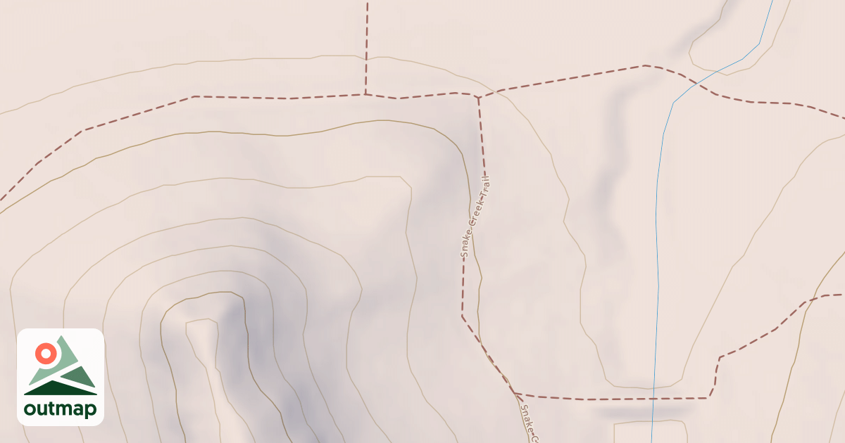 Map of Snake Creek Trail