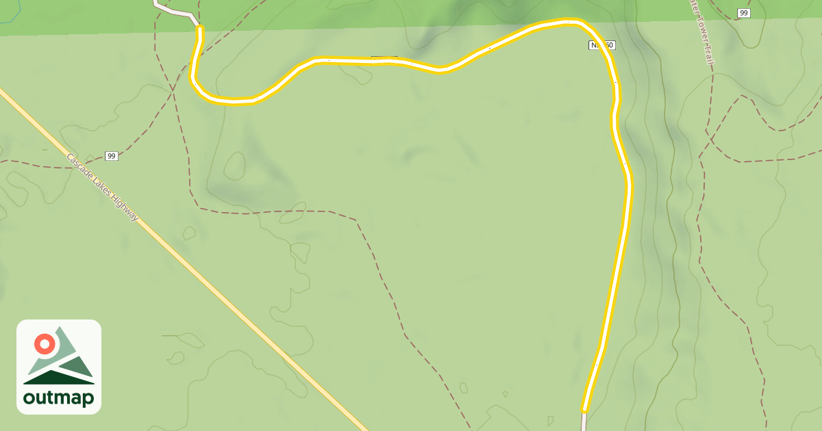 Map of Forest Road 4600-360