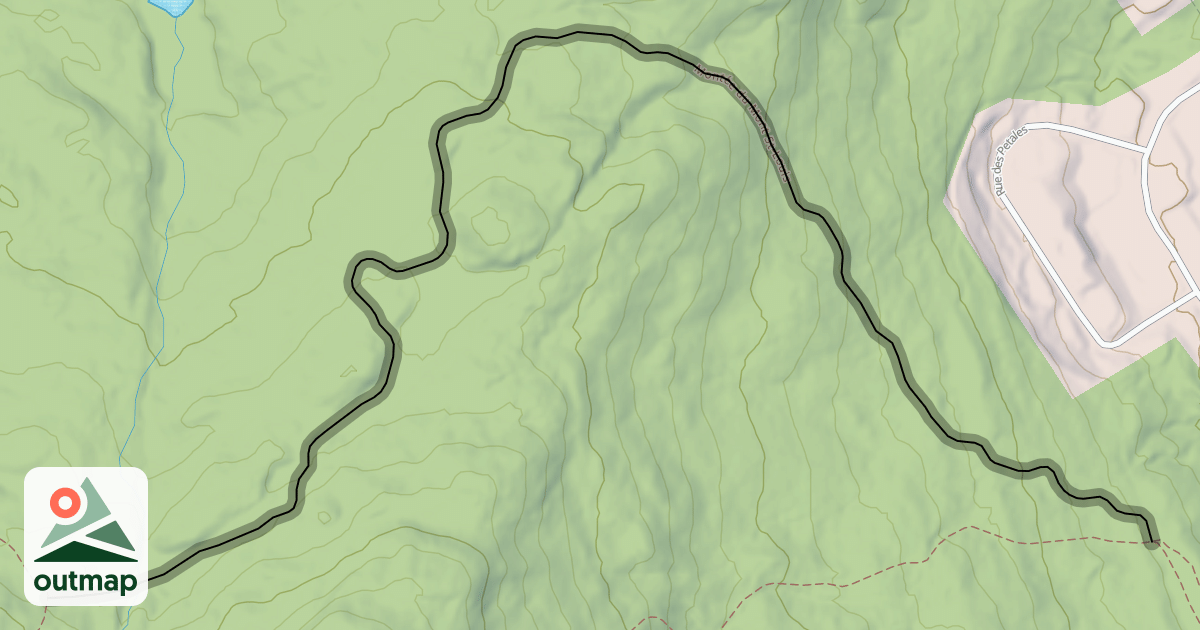 Map of Montée du Mont St-Louis