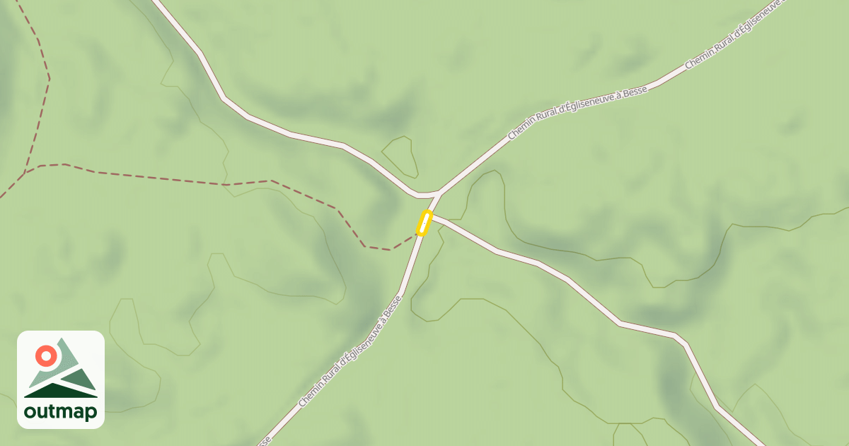 Map of Chemin Rural d'Égliseneuve à Besse