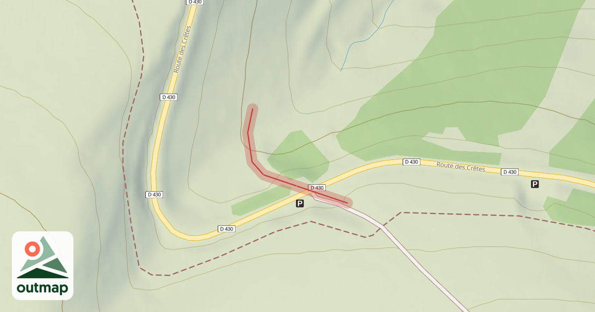 Map of Les Crêtes