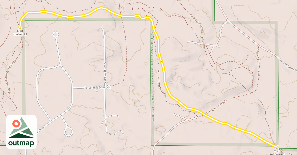 Map of Cadillac Pathway (#8-#9)