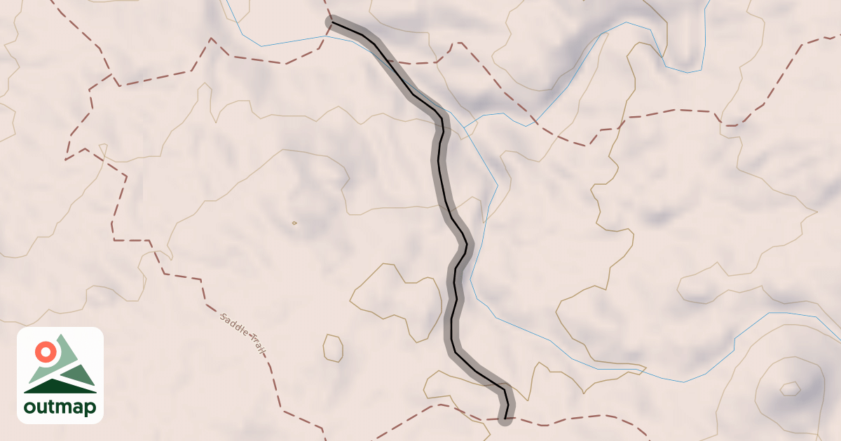 Map of Upper Secret Trail