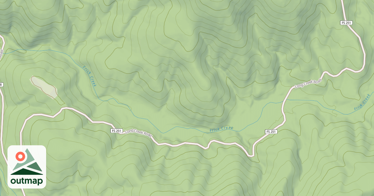 Map of LONG CREEK