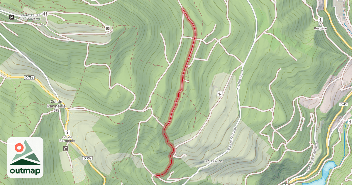 Map of Variante Dessus de Arrons