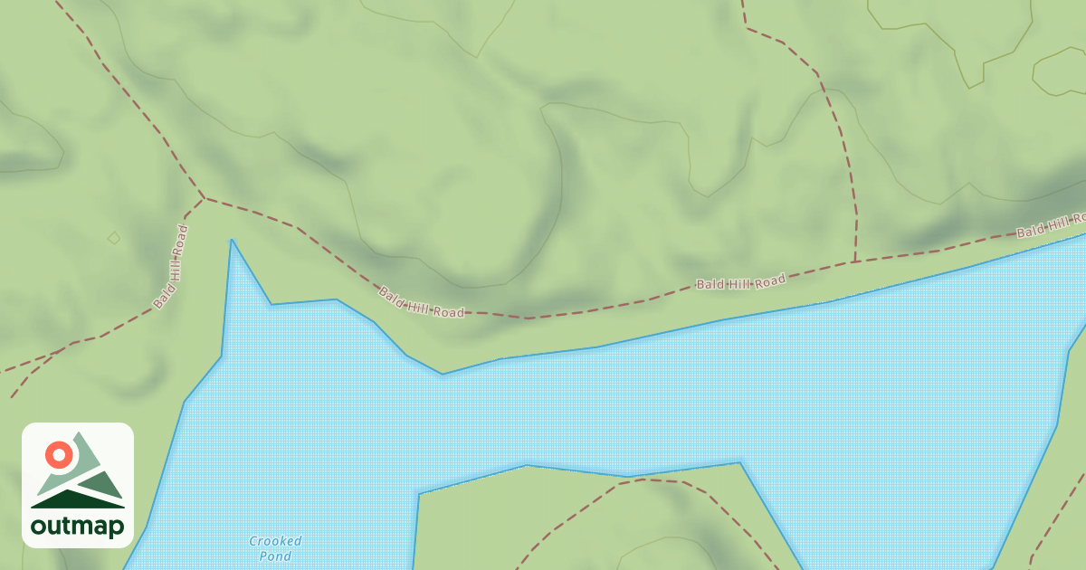 Map of Bald Hill Road and Bay Circuit Trail